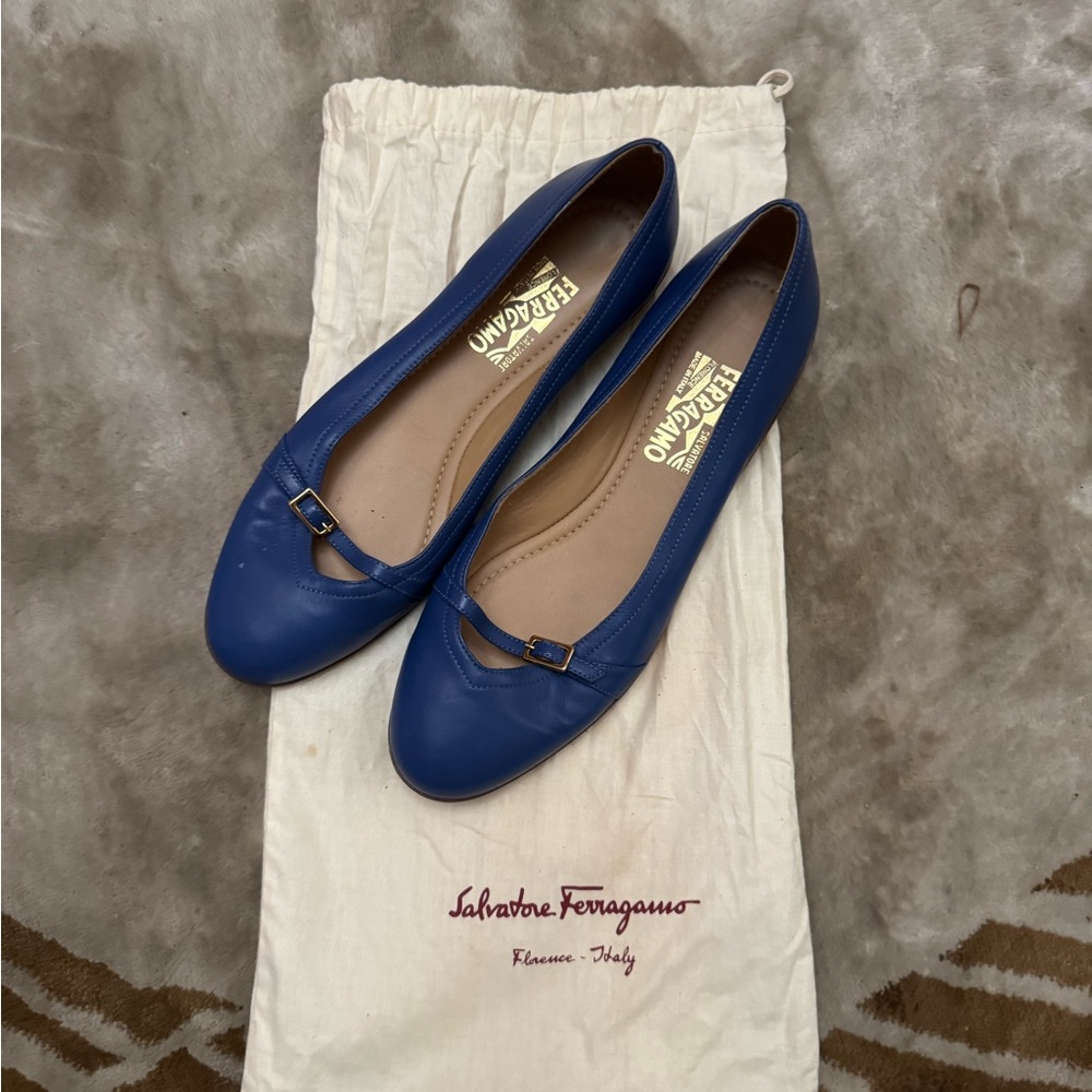 Salvatore Ferragamo Women's Blue Flats